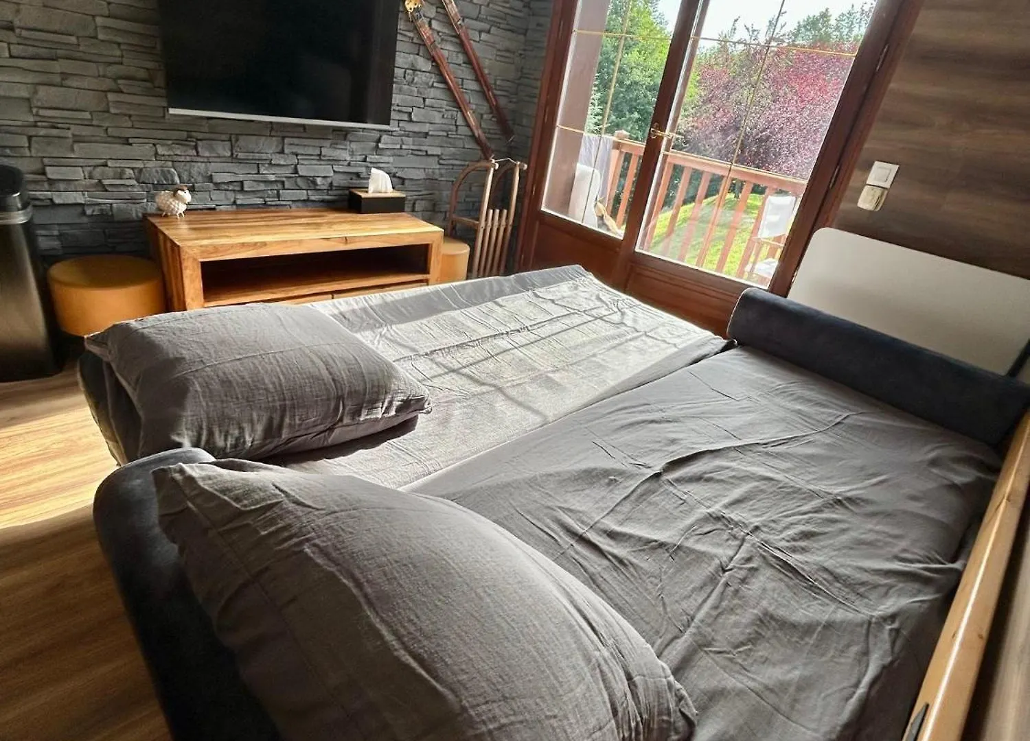 Апартаменты Appartement Renove Au Pied Des Pistes Avec Piscine, Sauna, Linge Inclus Et Animaux Acceptes Флюме